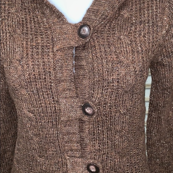 Maurice’s button up sweater with hood size medium - Picture 6 of 8